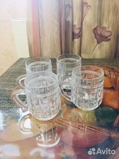 Кружки хрустальные