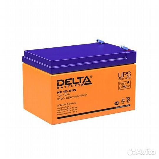Аккумулятор delta HR 12-51 W