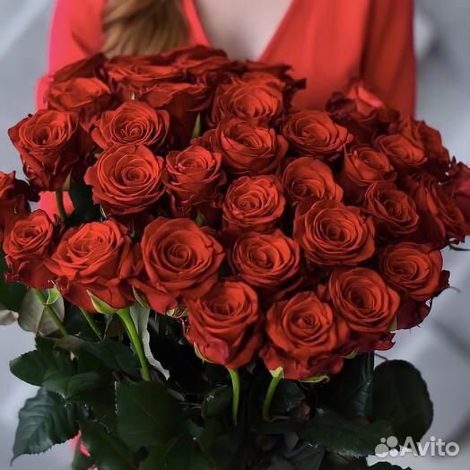 Букет из 35 красной розы Цветы Владимир