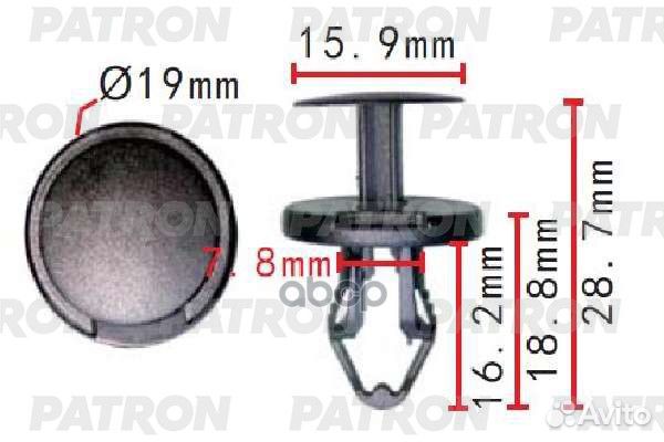 Клипса пластмассовая GM применяемость: клипса п