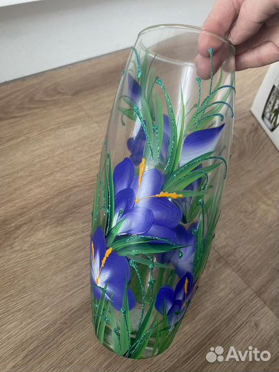 Ваза ручная роспись новая