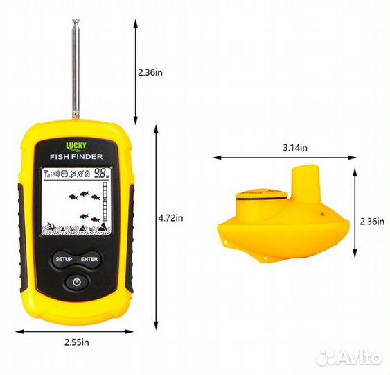 Проводной, беспроводной, эхолот для рыбалки