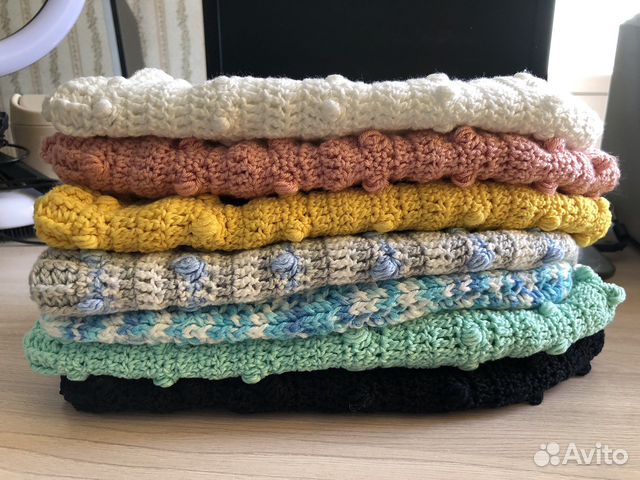 Шапка женская вязаная ручная работа