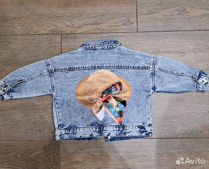 Джинсовая куртка для девочки 98 104