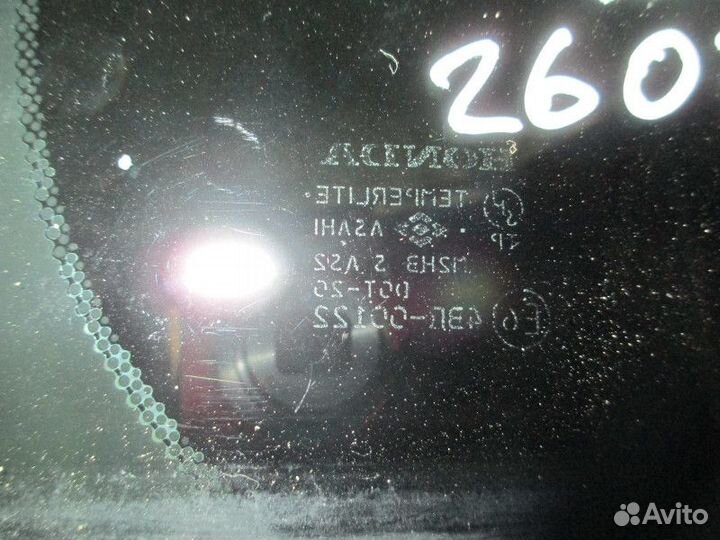 Стекло двери задней правой (форточка) Honda Accord