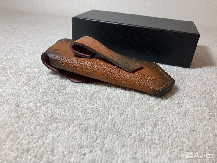 Нож складной из дамасской стали