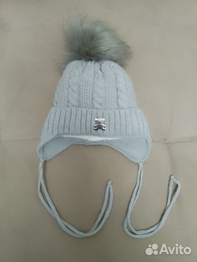 Шапка детская зимняя от 0-3 месяцев