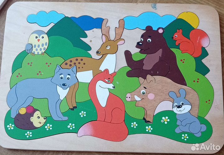 Пазл деревянные игрушки