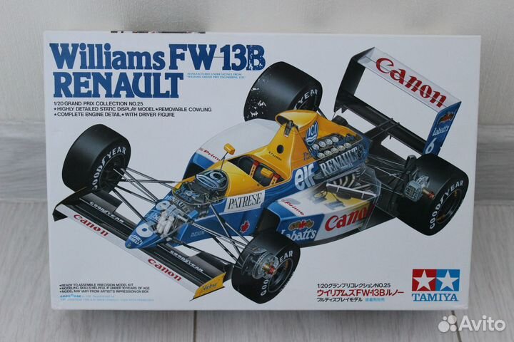 Сборная модель автомобиля формула 1 Williams FW13B