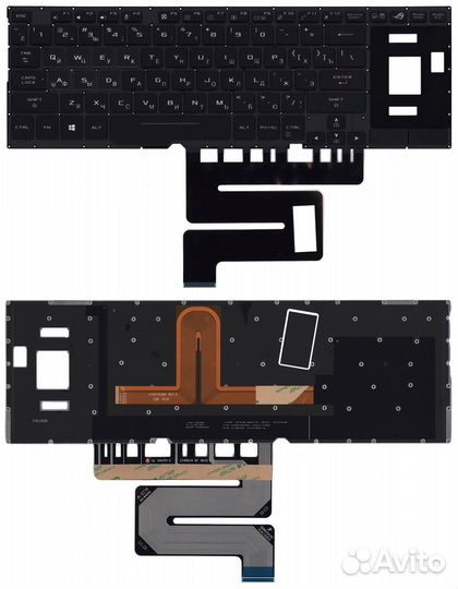 Клавиатура Asus GX501VS черная с подсветкой