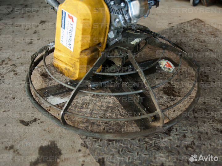 Бензиновая затирочная машина по бетону, 915 мм