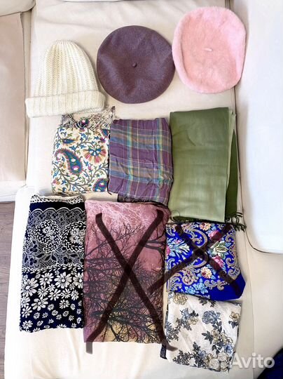 Шарф палантин шапка берет платок