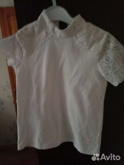 Блузка белая школьная