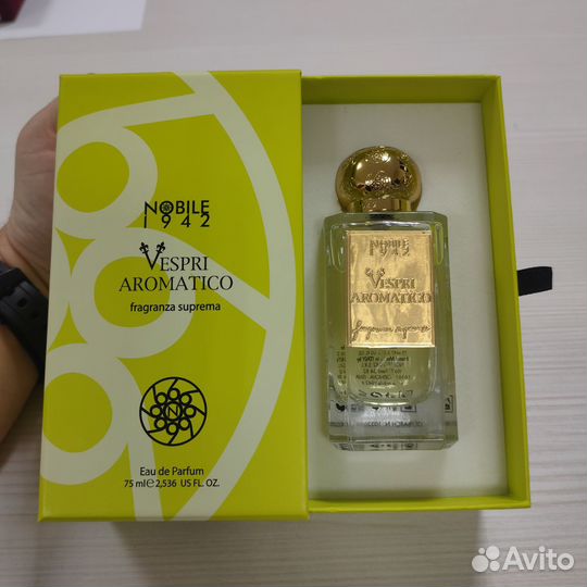 Парфюмерная вода nobile 1942 vespri aromatico