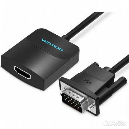 Переходник VGA - hdmi + аудио / Vention 0.15 м acn
