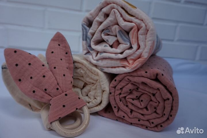 Плед муслиновый дышащий 120х90см