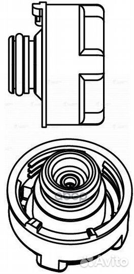 Крышка (пробка) расш. бачка fiat ducato /peugeo