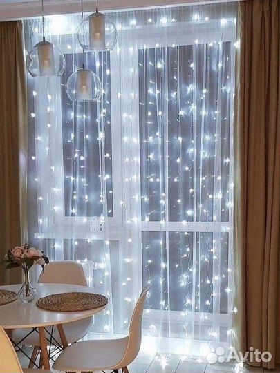Гирлянда штора 3х3