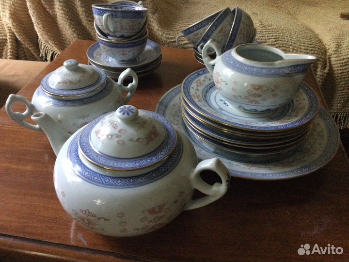 Китайский новый фарфоровый чайный сервиз