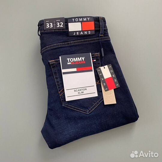 Tommy hilfiger джинсы синие