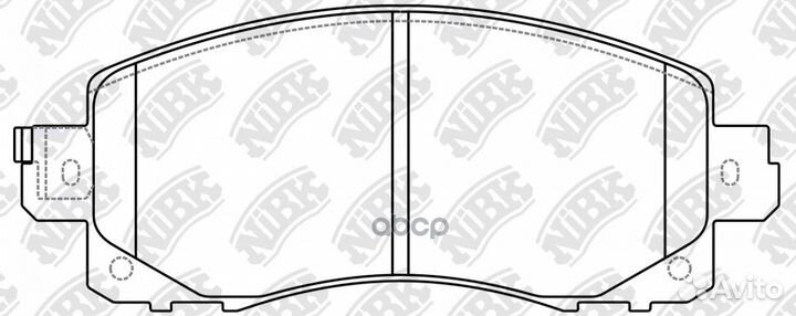 Колодки тормозные дисковые PN7805 NiBK