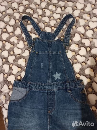 Джинсовый комбинезон для девочки