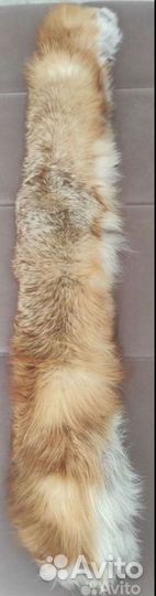 Меховой воротник из рыжей лисы