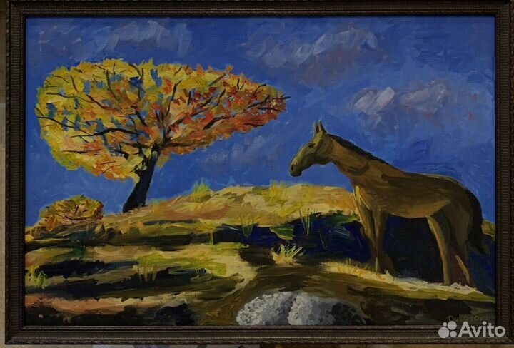 Картина маслом в раме «Дагестан»