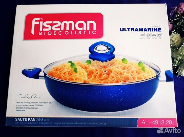 Сковорода-сотейник Италия Fissman эксклюзив 35 см