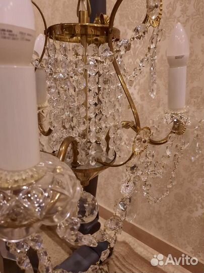 Люстра Богемия 1982 г. Чехословакия, запчасти