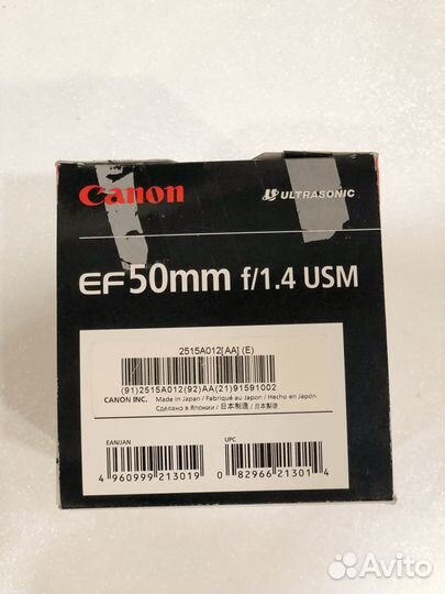 Объектив canon ef 50mm f 1.4 usm