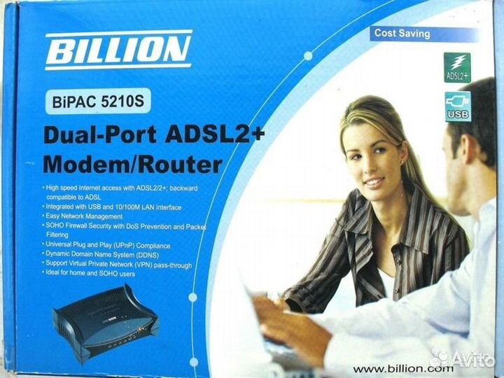 Adsl-модем Billion Bipac 5210S