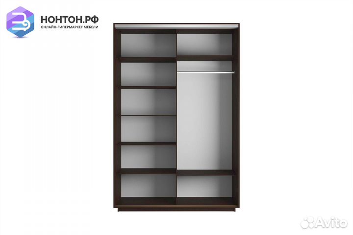 Шкаф-купе 2-х дверный Нонтон фото №1002 / венге