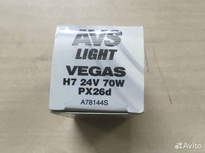 Лампа галогенная H7 24V 70W PX26D SVS Vegas