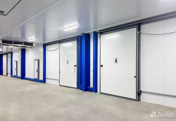 Двери для холодильных камер аллюм. профиль гарант