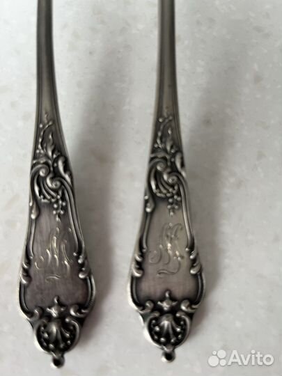 Ложки десертные.Серебро, 84 проба. Густав Клингерт