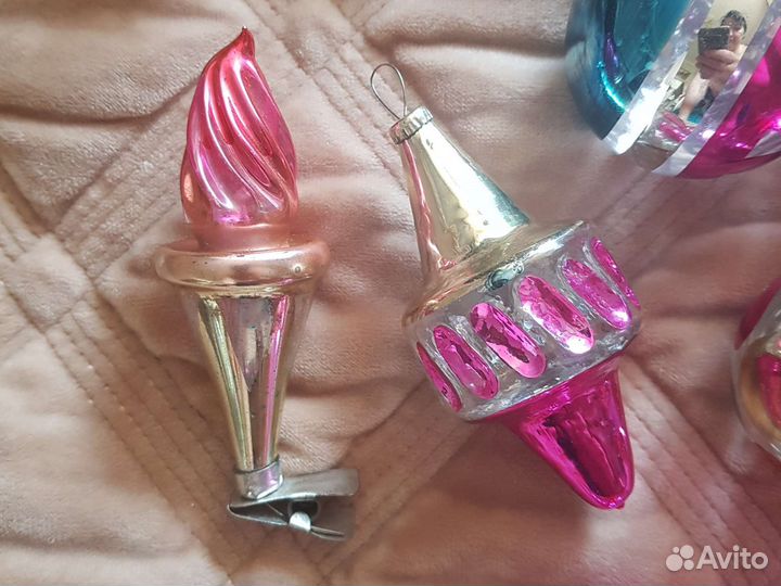 Елочные игрушки СССР глинка