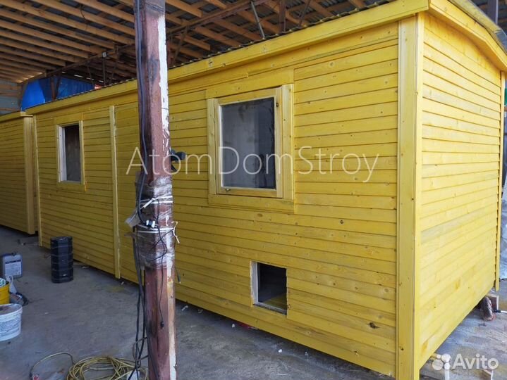 Бытовка деревянная утепленная с электрикой