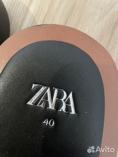 Шлепанцы женские zara зара 40