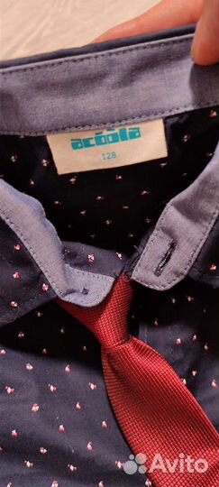 Рубашка с гастуком мальчику 128