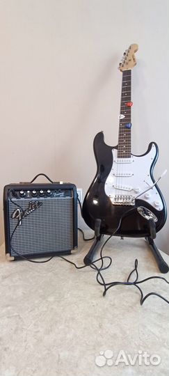 Электрогитара Denn+ комбик Fender frontman G10