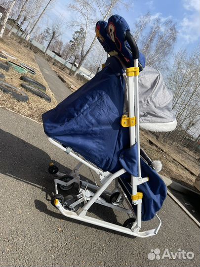 Санки коляска nika