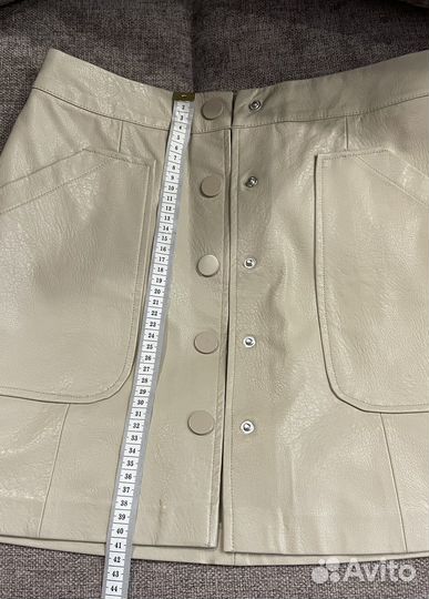 Юбка кожаная