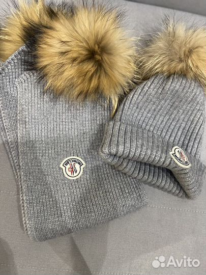 Комплект шапка и шарф Moncler