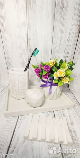 Подставка для благовоний поднос из гипса