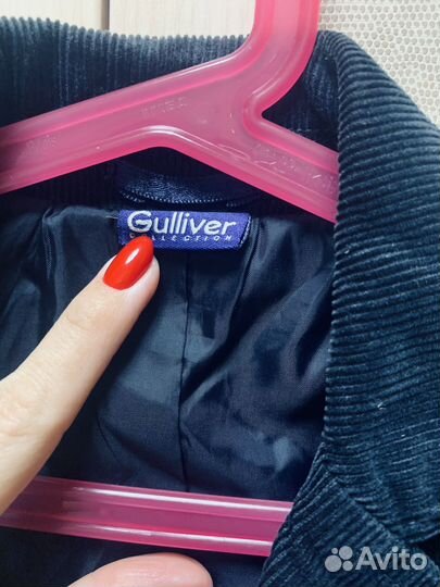 Вельветовый пиджак на мальчика Gulliver