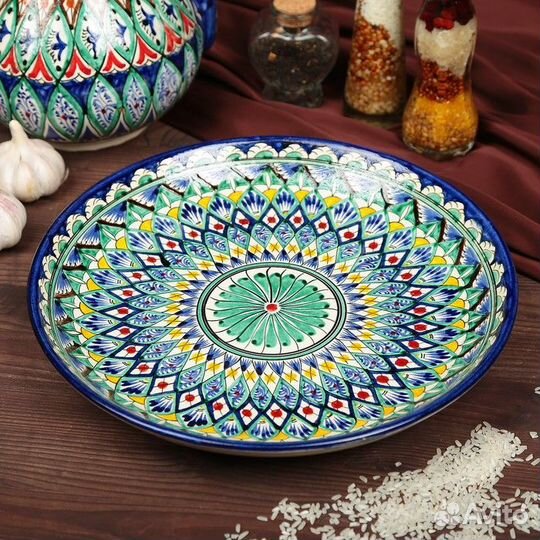 Узбекский ляган для плова Риштан, д-32см