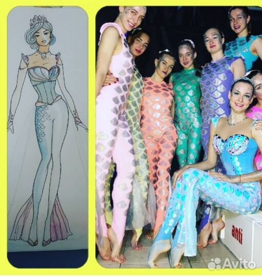 Разработка эскизов и тз к сценический костюмам