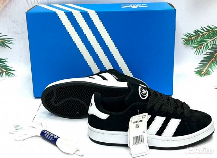 Кроссовки Adidas Campus 00s Black Люкс