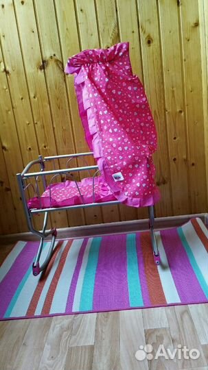 Большая кроватка-маятник новая в коробке